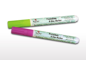 Flomāsteri/ marķieri porcelānam un stiklam, līnijām 1-2 mm
