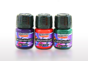 Sedzoša krāsa stiklam un keramikai, uz ūdens bāzes, 30 ml