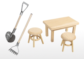 Dažādu materiālu miniatūras