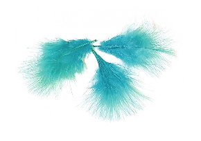 Dekoratīvās putnu spalvas, 8cm
