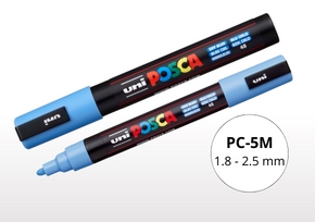 Akrila marķieris uz ūdens bāzes "UNI Posca PC-5M"