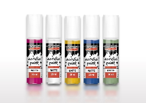 Matētas akrila krāsas, 20ml