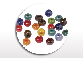 Стеклянные бусины с большим отверстием