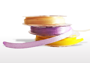 Satīna lentes, 7mm, rullī 10m