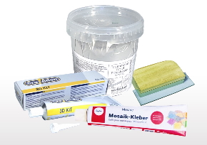 Līmes, materiāli un instrumenti mozaīkai