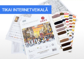 Komplekti izšūšanai krustdūrienā ekskluzīvi internetveikalā