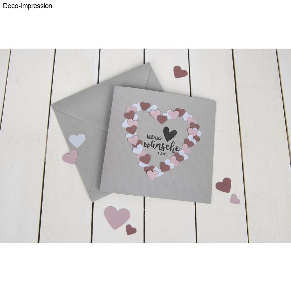 Motif punch set Hearts D 1.6cm 2.54cm 3.81cm 3 pcs. | HobbySet
