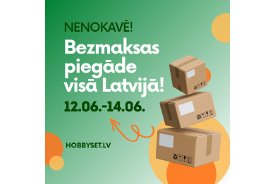 Tikai 3 dienas - bezmaksas piegāde visā Latvijā!