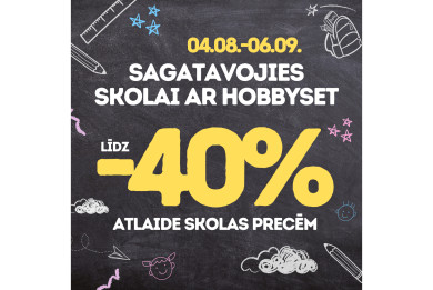 Sagatavojies skolai jau &scaron;odien!