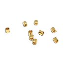 Cilindriski saspiedēji rotaslietām, 2.5x2.5mm, 10 gab., zelta tonis