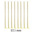 Furnitūra rotaslietām "Headpin", D:0.29mm x 57.1mm, 10 gab., zelta tonis