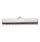 Rotaslietu nobeigums "skava", gluds, 30mm, 4 gab., sudraba tonis