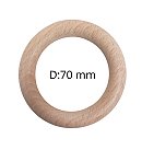 Koka riņķītis, D:70 mm, biezums 10 mm