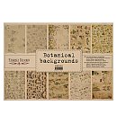 Skrapbukinga kraft-papīra kolekcija ''Botanical backgrounds'', A3 (42x29.7cm), 100g/ m2, 10 vienpusējas loksnes