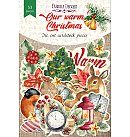 Izgrieztu papīra dekoru komplekts "Our warm Christmas", 53 gab., ZS