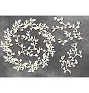 Dekoru komplekts no skaidu plātnes "Wreath and twigs" (084)