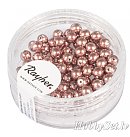 Stikla pērles "Renaissance", D:4mm, 85 gab., antīki rozā