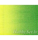 Floristikas ūdensizturīgais kreppapīrs, 180g (144 g/ m²), 50x250cm, divi toņi: dzeltena/ zaļa krāsu pāreja