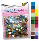 Mozaīka "GLOSSY", 45g, 5x5mm, 700 daļas, dažādas krāsas