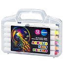 Akrila marķieru komplekts, biezums 1-3mm, 12 krāsas