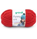 Dzija "Funny Uni", 100% poliesters, 100g, 120m, sarkana #11