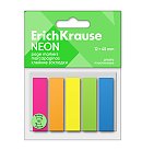 Lappušu marķēšanas līmlapiņas Neon, 12х45mm, 125 lapiņas, 5 krāsas