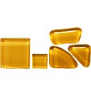 Neregulāras formas stikla mozaīka "Soft Glass", 200g (apm.140gab.), gaiši brūna