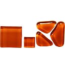 Neregulāras formas stikla mozaīka "Soft Glass", 200g (apm.140gab.), brūna