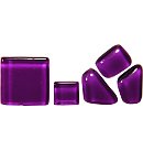 Neregulāras formas stikla mozaīka "Soft Glass", 200g (apm.140gab.), violeta