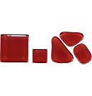 Neregulāras formas stikla mozaīka "Soft Glass", 200g (apm.140gab.), tumši sarkana
