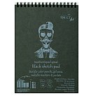 Skiču papīra bloknots "Authentic Black" ar spirāli un melnu papīru, A5, 165 g/ m2, 20 loksnes