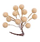 Dekoratīvās ogas 10cm, 12 gab., zelta, ZS
