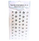 Pašlīmējošo strazu komplekts "Stars", 2 izmēri, 46 gab., sudrabs/ kristāls