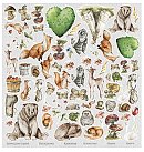 Skrapbukinga papīrs "Our Adventures, mirror print", 30.5x30.5cm, 250g/ m2, divpusējs