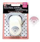 Motīvu caurumotājs stūrim "HEART", motīva izmērs D:2.5 cm, papīram no 80-220g/ m2