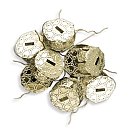 Stiprinājums mantiņām, 18mm, 10 gab., zelta, ZS