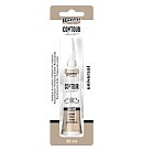Mirdzoša kontūrkrāsa visām virsmām uz ūdens bāzes, metāla tubiņā, 20 ml, lazduriekstu brūna, Pentart