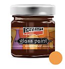 Caurspīdīga krāsa stiklam, uz šķīdinātāja bāzes, 30ml, oranža, Pentart