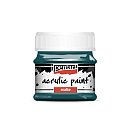 Matēta akrila krāsa, 50ml, tirkīzzila, Pentart