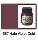 Metāliska krāsa "Lumiere" #557 audumam, ādai, kokam, papīram, 66.54 ml, Halo violeta zelta tonis