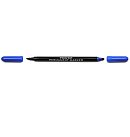 Divpusējs permanentais marķieris "4223", apaļš, uzgaļi D:2 un D:3.7 mm, zils