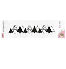 Silikona zīmogs "Christmas Trees", 13 x 2.5cm