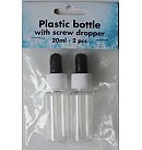 Tukša pudelīte ar skrūvējamu pipeti, 20 ml, 2gab.