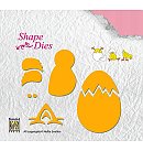 Formu izgriešanas trafarets "Shape Dies: Chicken & egg", 76x63mm, 5gab., L