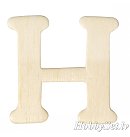 Koka burts "H", H:4cm