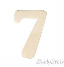 Деревянная цифра "7", H:4см