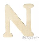 Koka burts "N", H:4cm