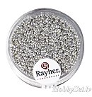 Pērlītes "Rocailles", D:2.0mm, 17g, perlamutra sudrabotas