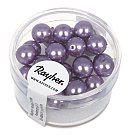 Stikla pērles "Renaissance", D:8mm, 25 gab., ceriņu lillā