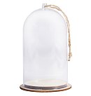 Plastmasas kupols ar pamatni, D:8cm, augstums: 13cm, ar džutas auklu